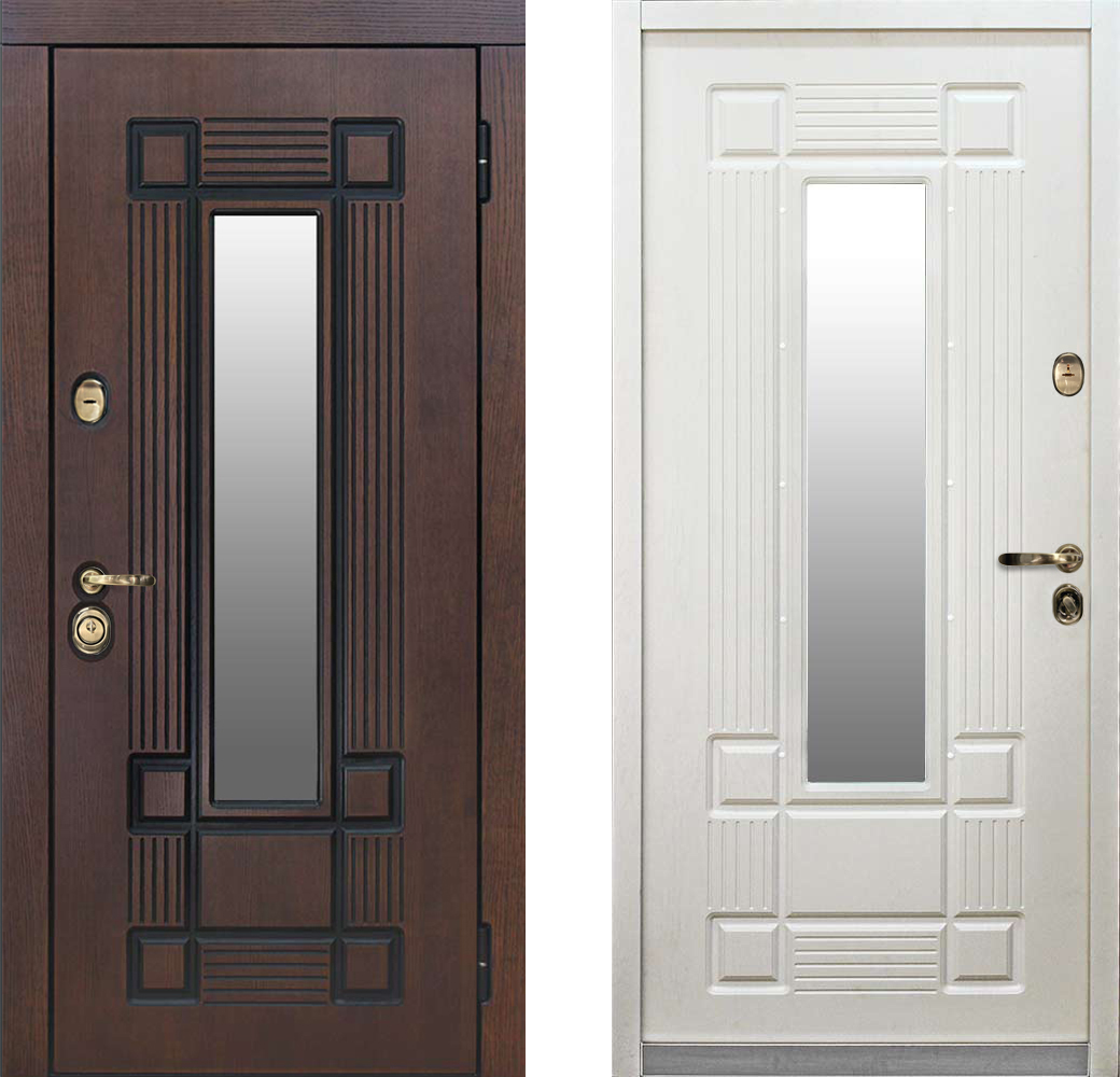 Входная дверь Маяк — внешний и внутренний вид
